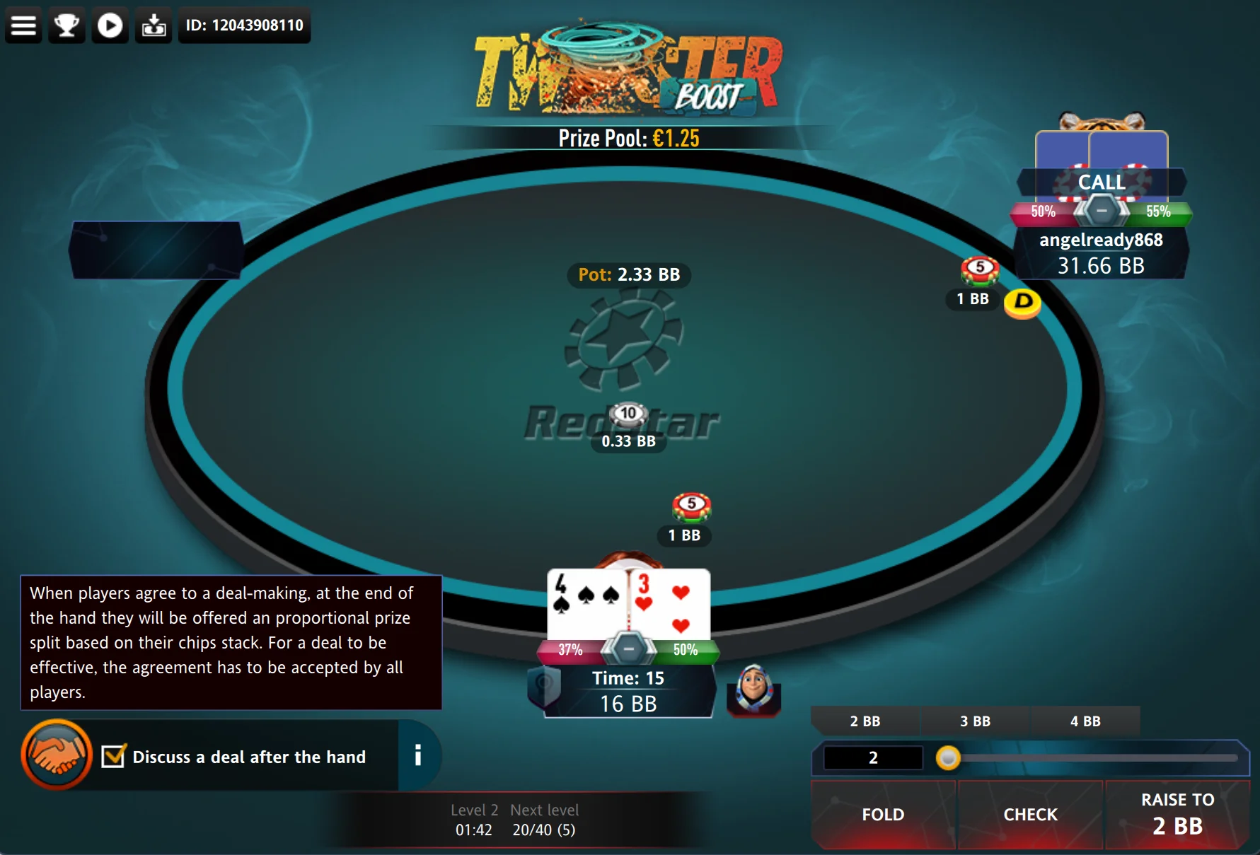 Mechanics of Twister in RedStar Poker