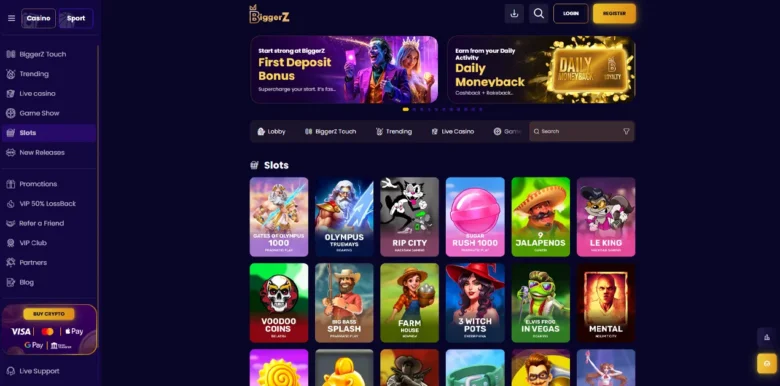 BiggerZ Casino slots