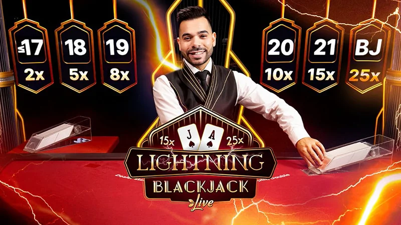 Live Lightning Blackjack