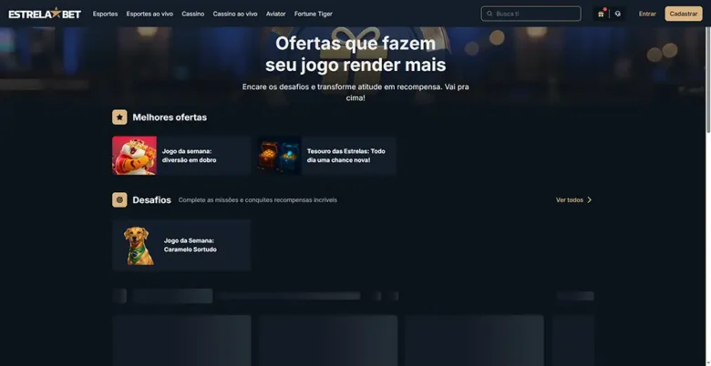 EstrelaBet Casino Bonus Page