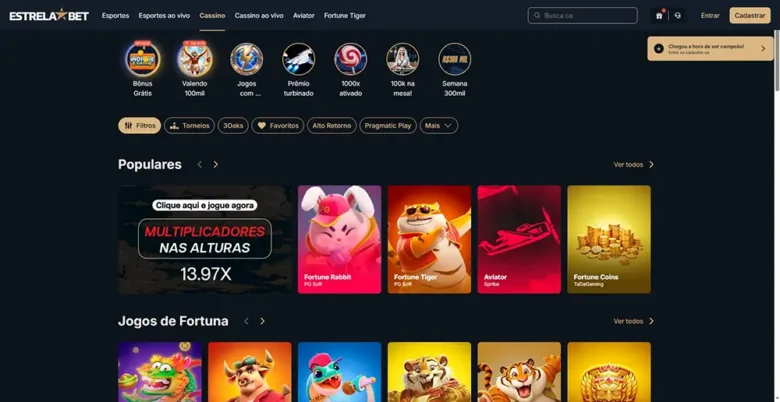 EstrelaBet Casino Page