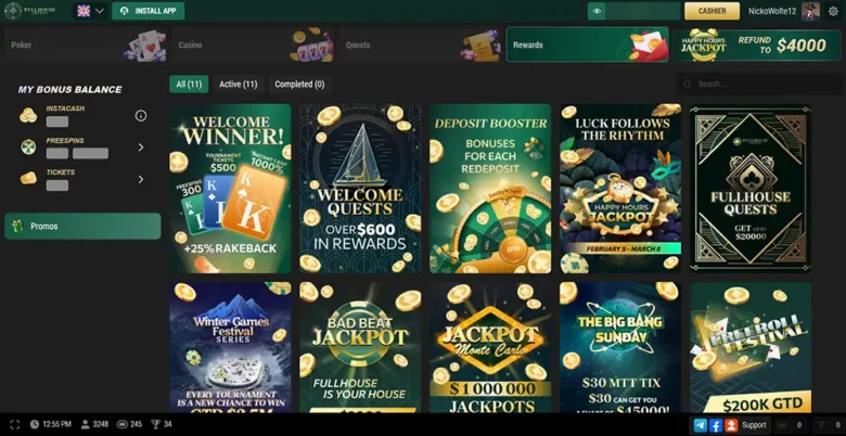 FullHouseCrypto Poker Bonus Page