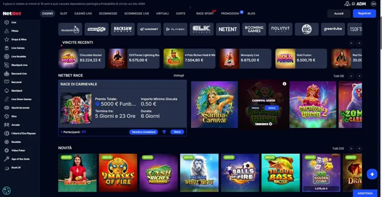NetBet Casino Game Page
