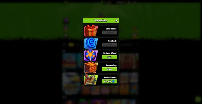 SweepJungle Casino Promotions Page