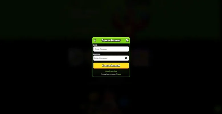 SweepJungle Casino Registration Page