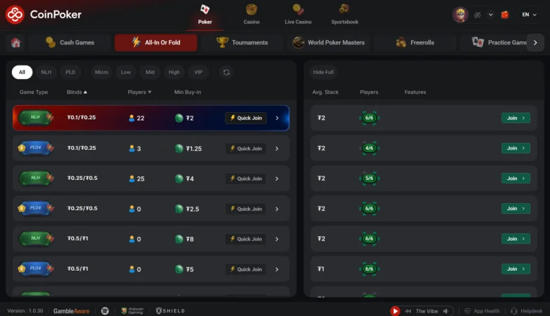 CoinPoker Updated Software: Everything Changed All-In or Fold