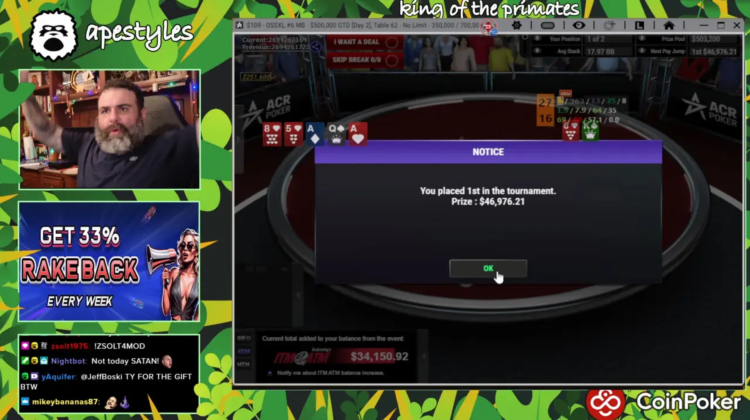 OSS XL Series on ACR Poker