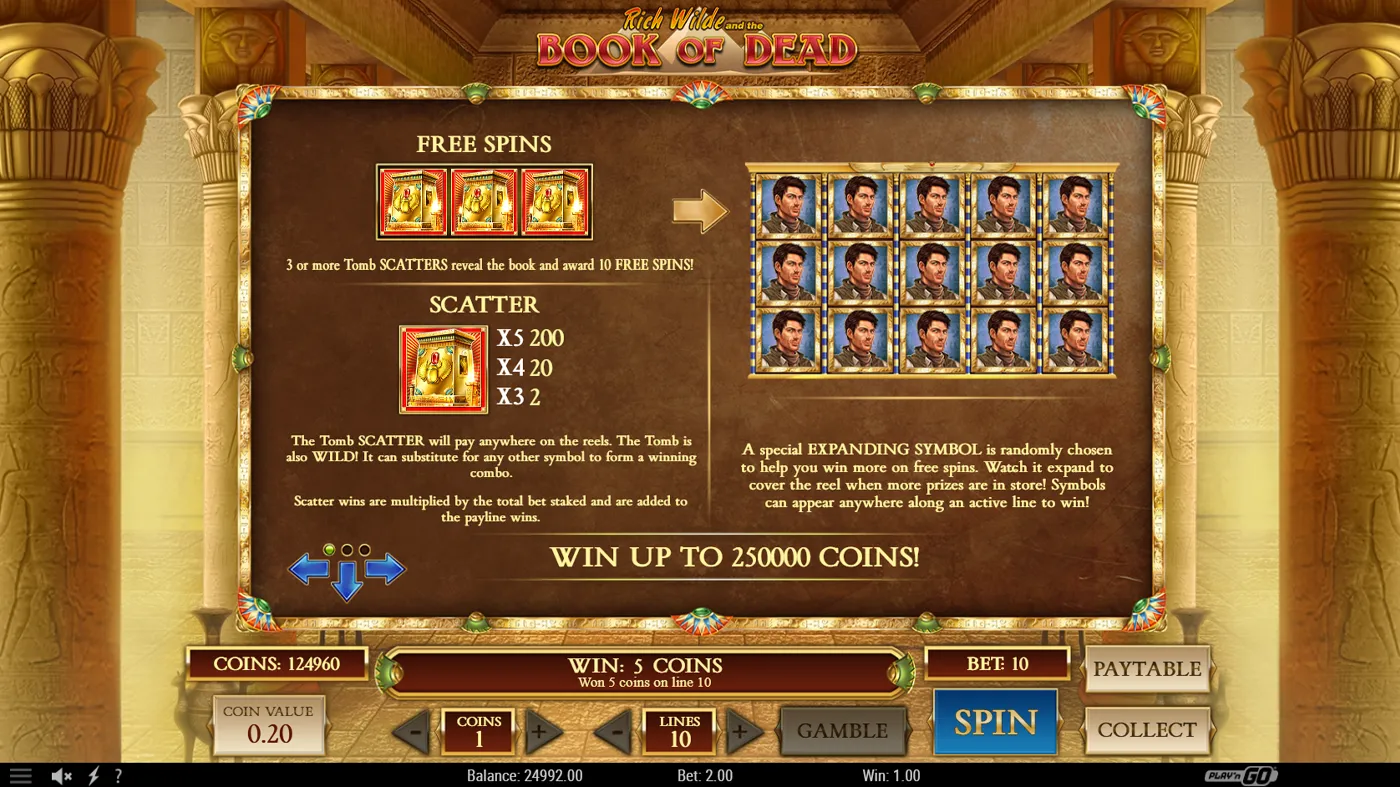 Book Of Dead Free Spins