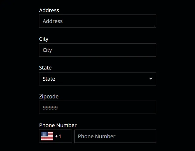Step 4: Add Address & Confirm Terms