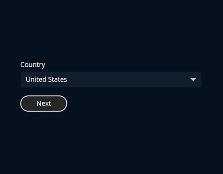 Step 2 – Country:
