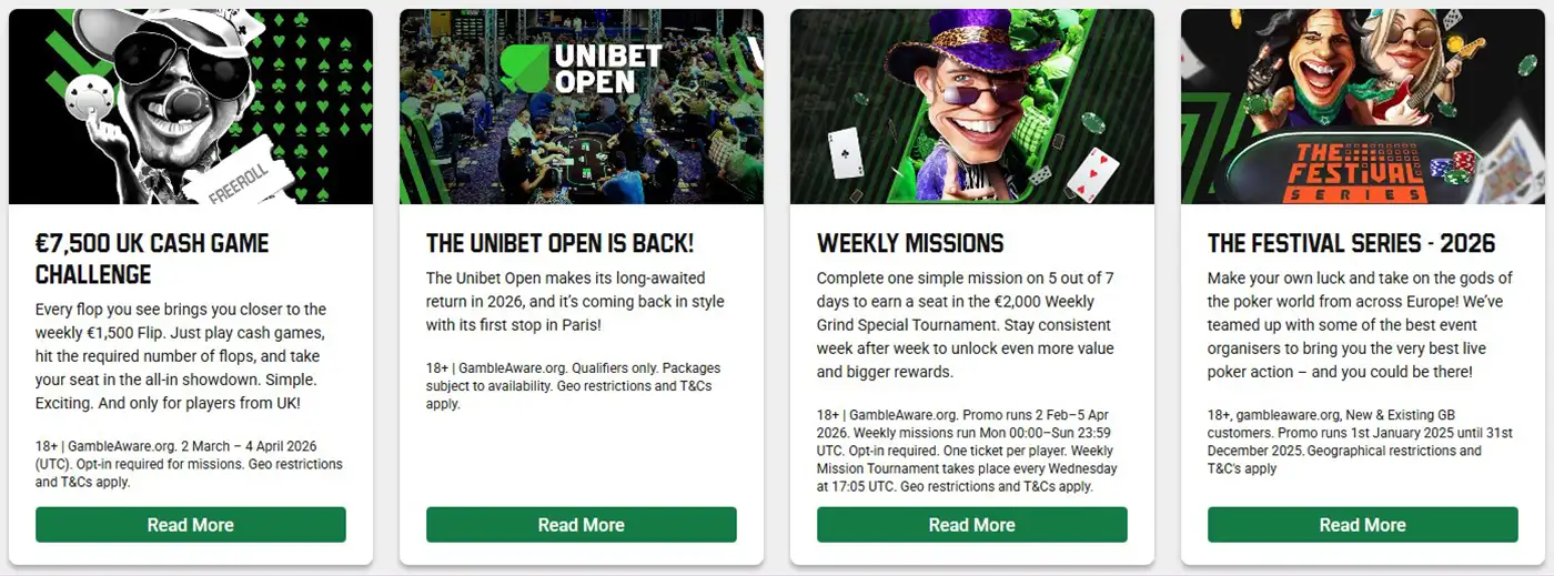 Unibet Poker Promotions