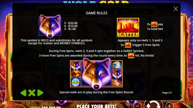Wolf Gold Slot Game Rules