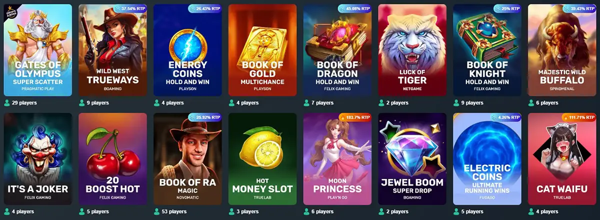 Vave Casino Games
