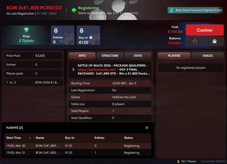 Battle of Malta 2026: Online Satellite Packages