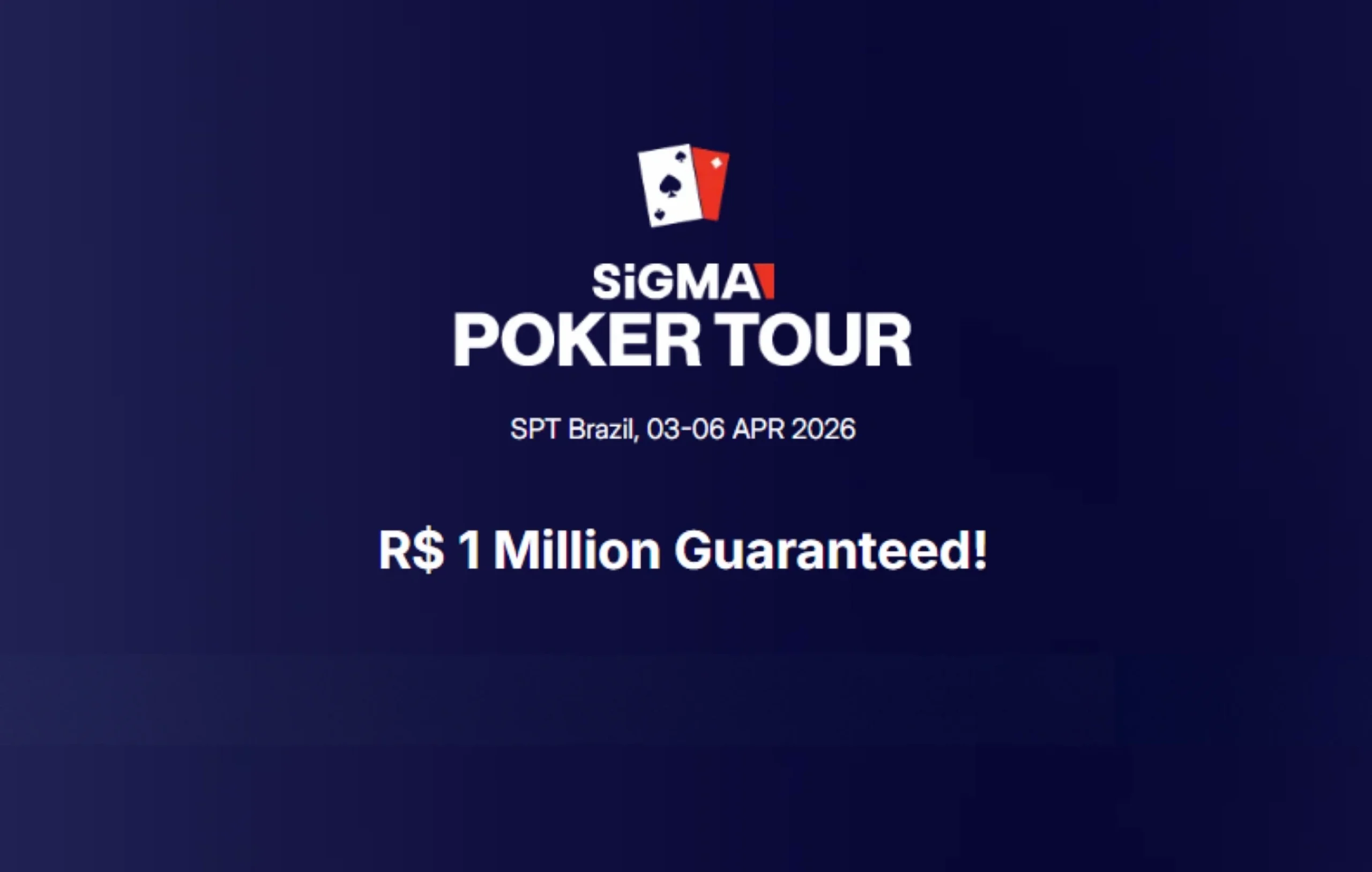 Sigma Poker Tour Brazil 2026