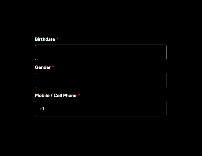 Complete Your Personal Verification Information: