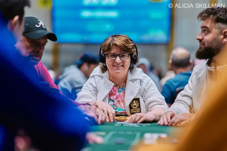 Victoria Livschitz at the Poker Table