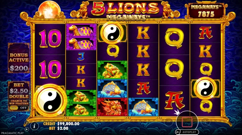 5 Lions Megaways Free Spins
