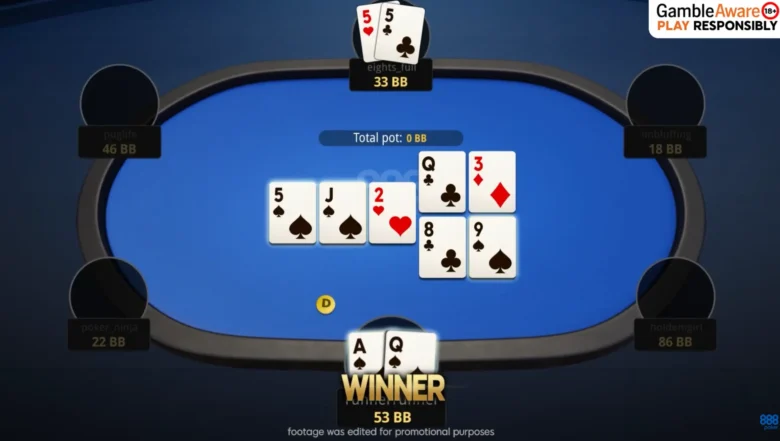 Run It Twice Finally Table on 888poker