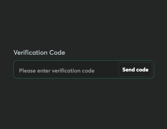 Request a Verification Code: