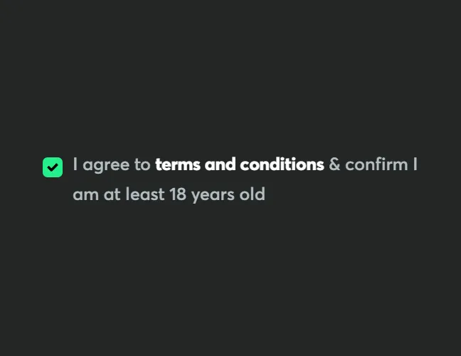 Accept the Terms and Conditions: