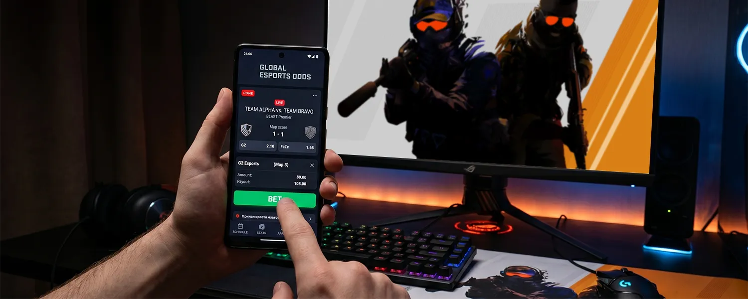 eSports mobile betting