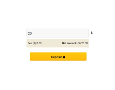 Enter your deposit amount
