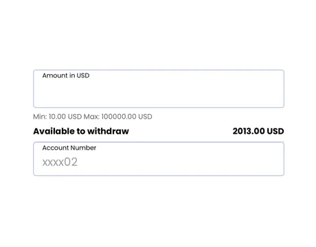 Enter the withdrawal amount
