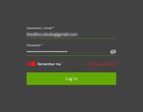 Log in to your account