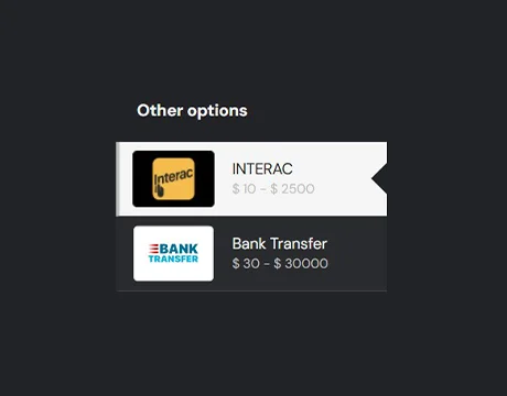 Choose a withdrawal method
