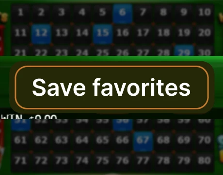 (Optional) Save favorites