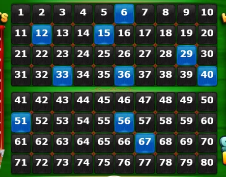 Choose your numbers and pick your spots