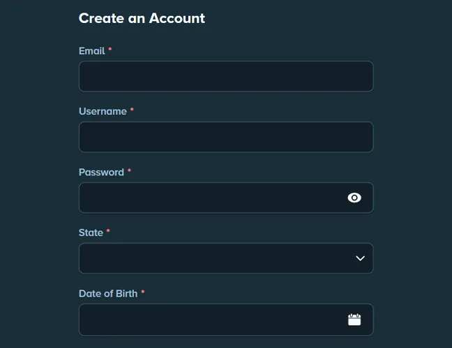 Fill in the required fields: