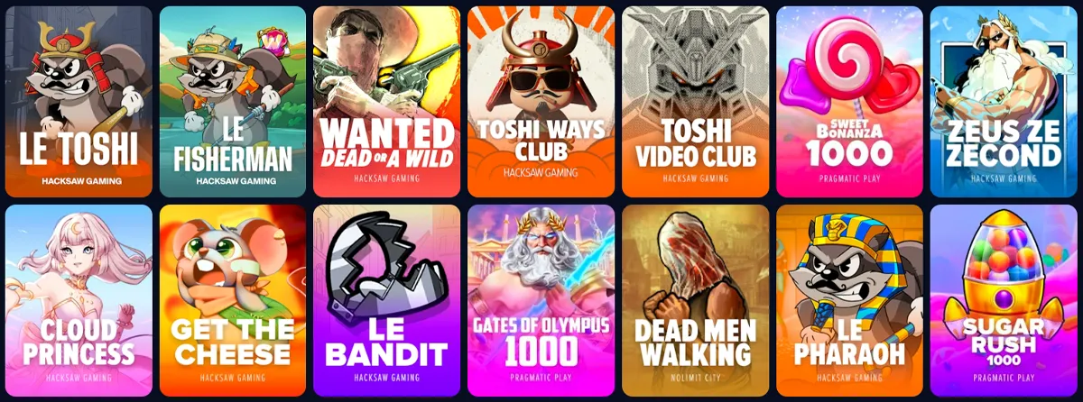 Toshi Bet Casino Slots games