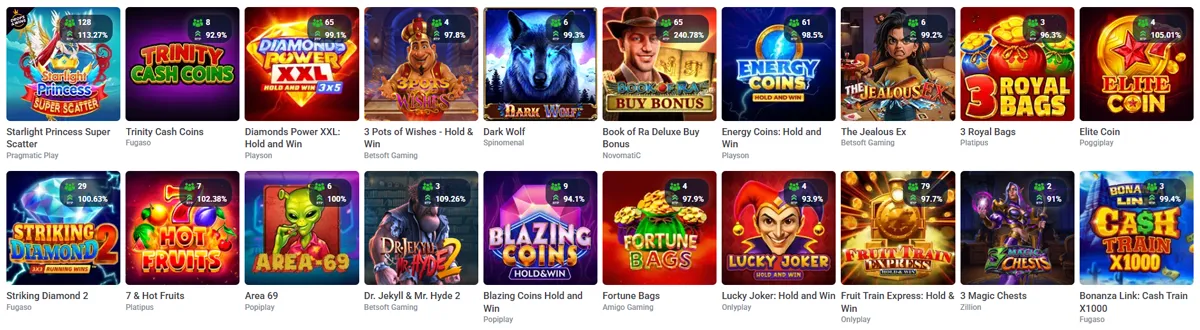 20Bet Casino Slots Games