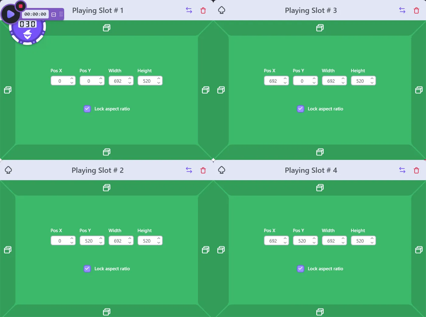 Jurojin Poker Tiling