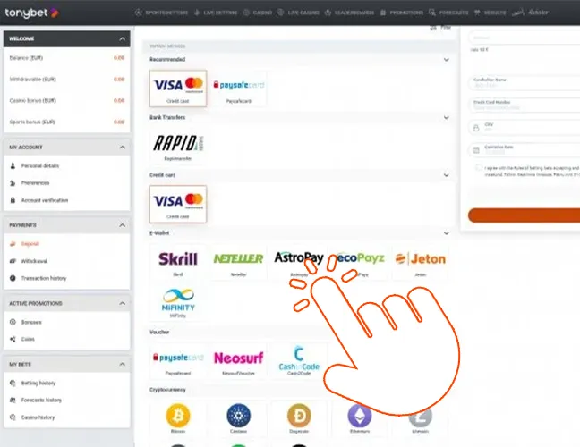 Select a payment method
