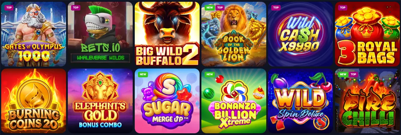 Bets.io casino slots games