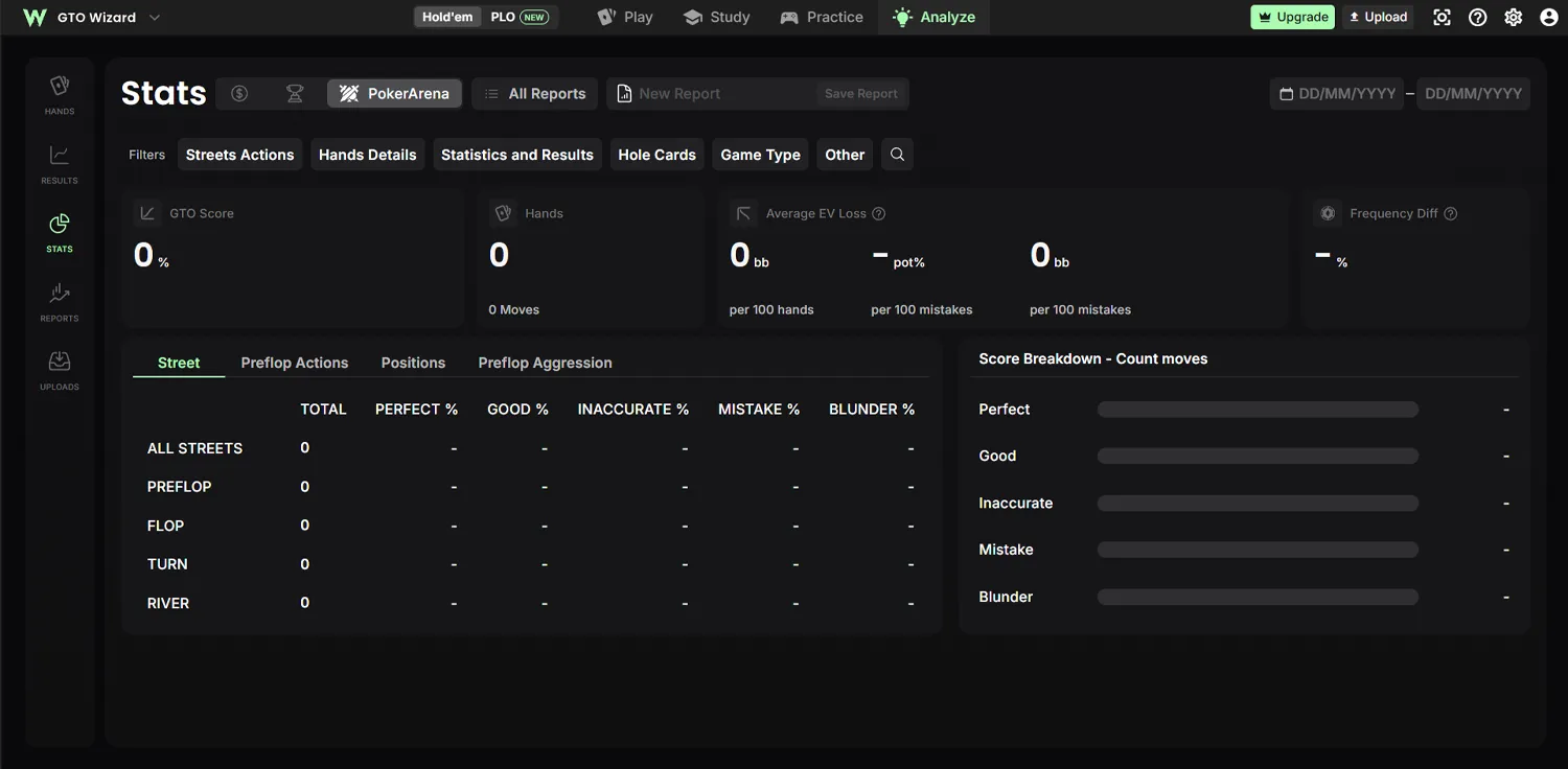 GTO Wizard Analyze