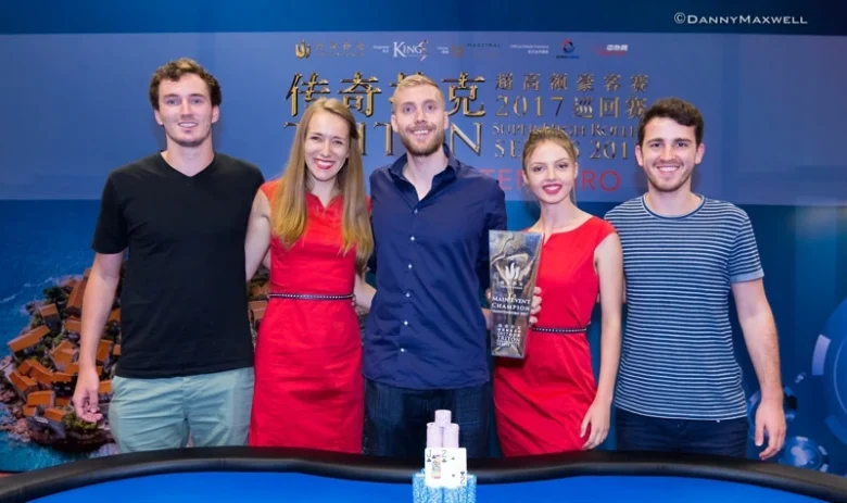 Manig Loeser at the Triton Poker Super High Roller Series in Montenegro