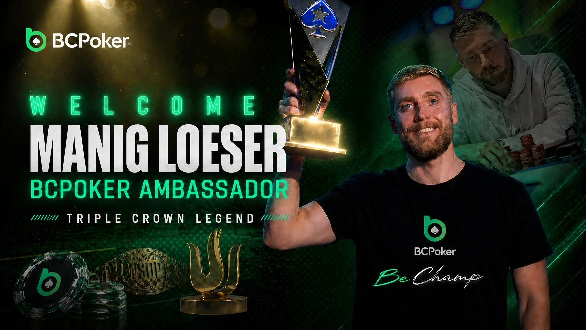 BCPoker Expands Its Ambassador Team With Manig Loeser