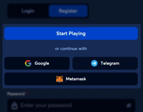 Choose one of the registration methods
