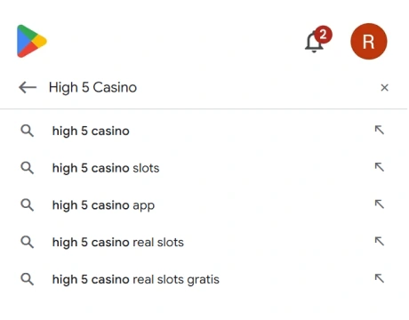 Search for the app