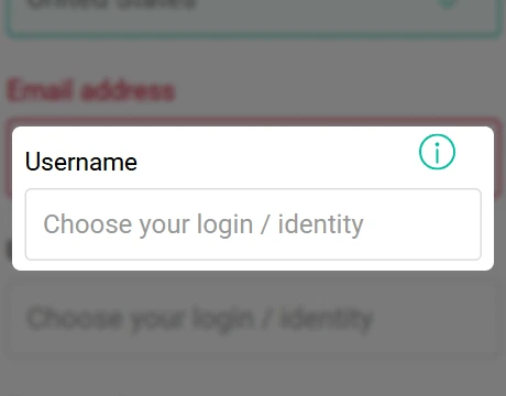 Choose a username