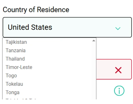 Select your country