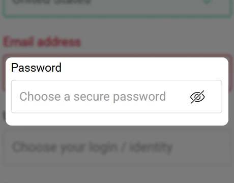 Create a password