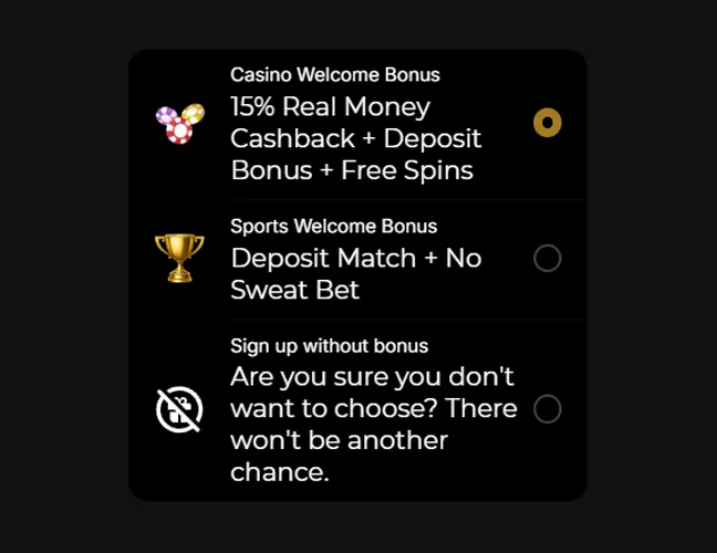 Choose the offer