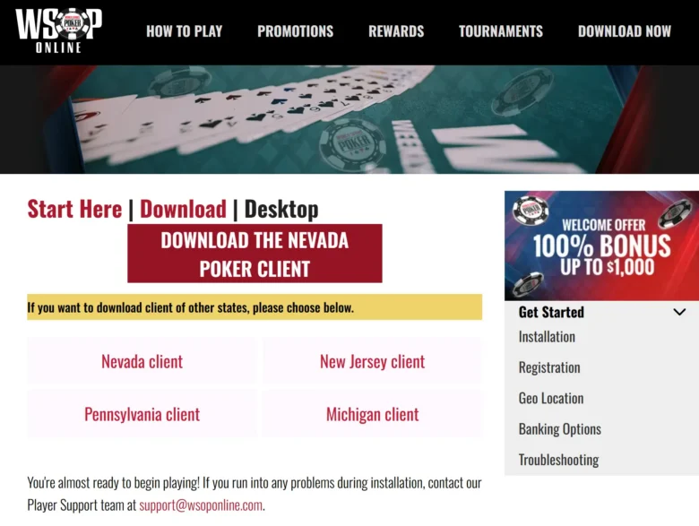 Who Can Play on WSOP.com