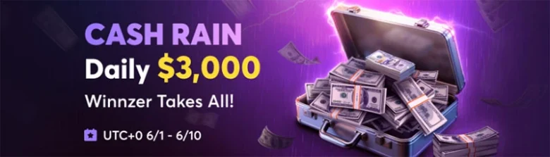 BCPoker: $3K Cash Rain Daily