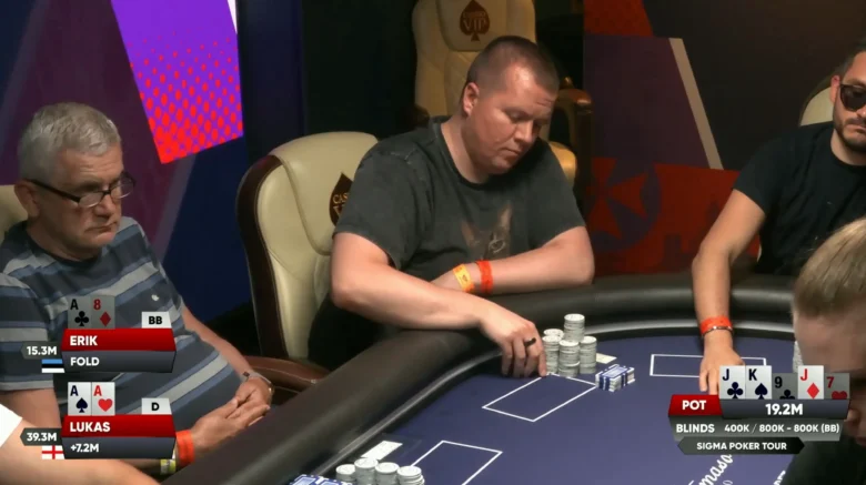 Erik Põlluveer at the €200 SiGMA Special Edition Final Table